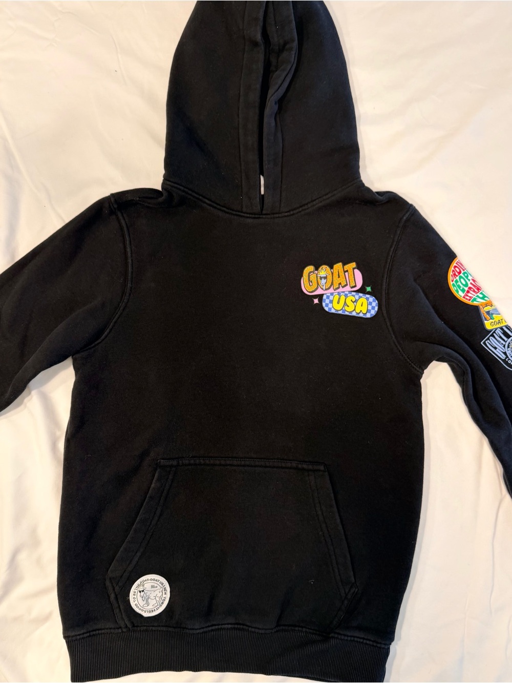 GOAT USA Black Kids Pullover Hoodie